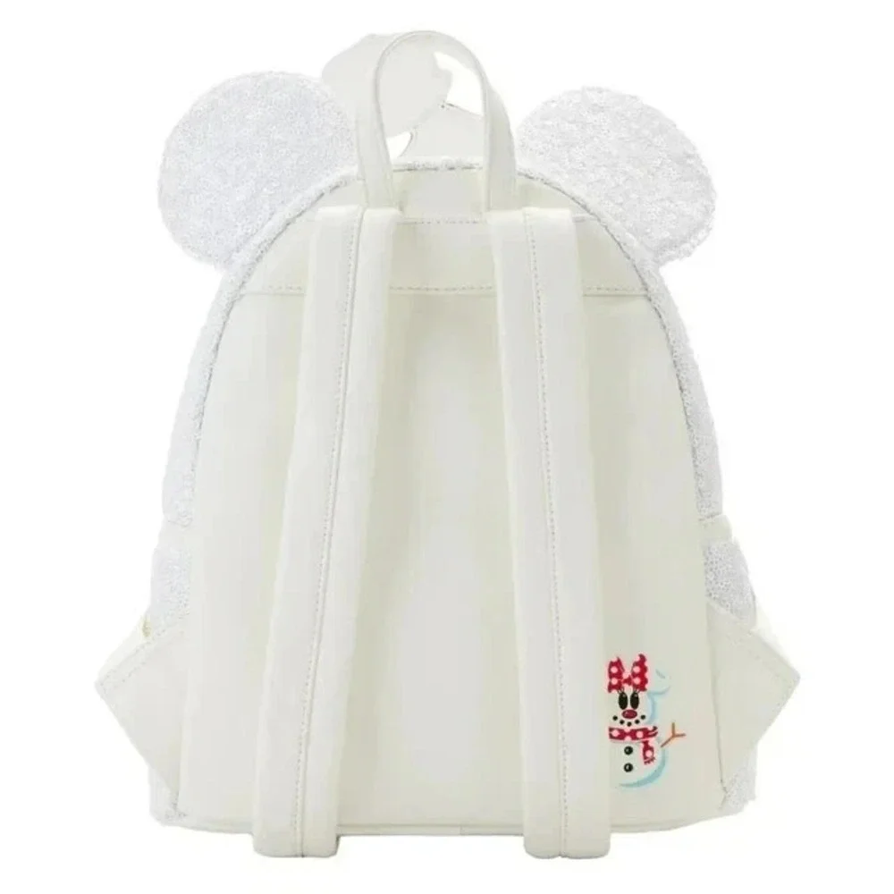 Loungefly Disney Mickey Mouse Sequin Snowman Mini Backpack‎ Exclusive